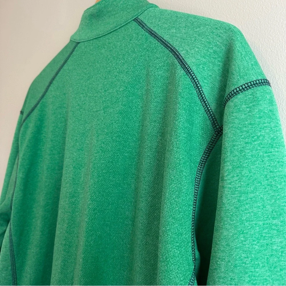Pebble Beach Performance Quarter‑Zip Pullover Men’s Medium | Green Athletic Golf